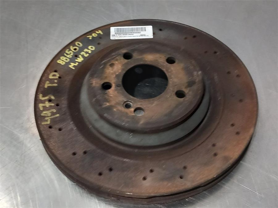 disco de freno trasero derecho mercedes-benz sl (bm 230) roadster 55 amg (230.474) m113992