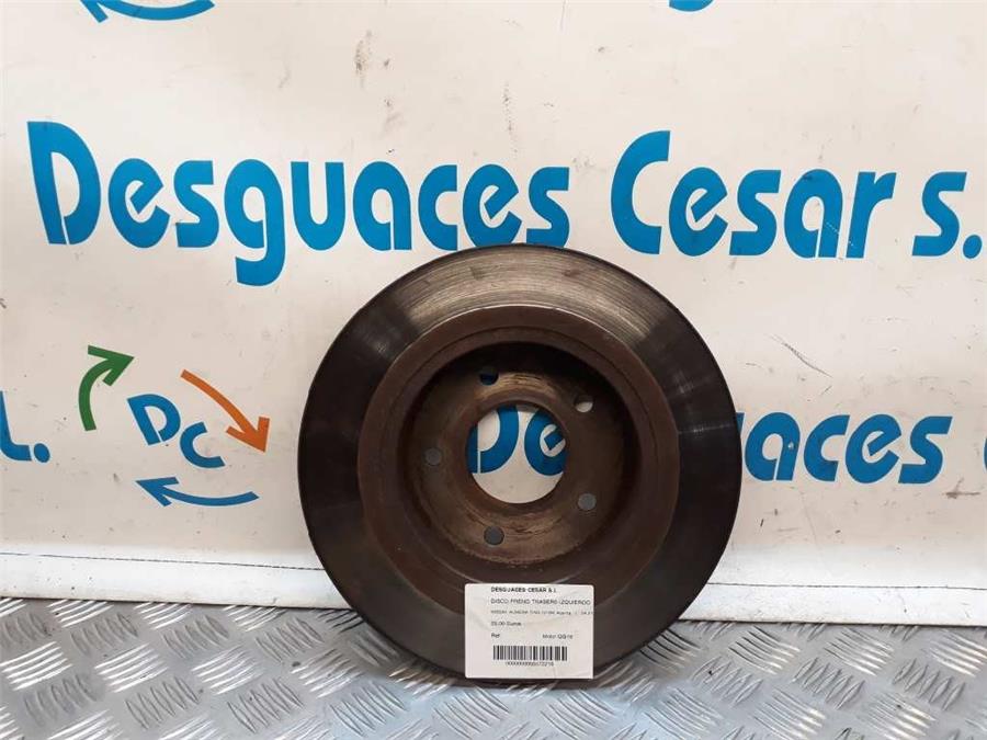 disco freno trasero izquierdo nissan almera tino (v10m) acenta