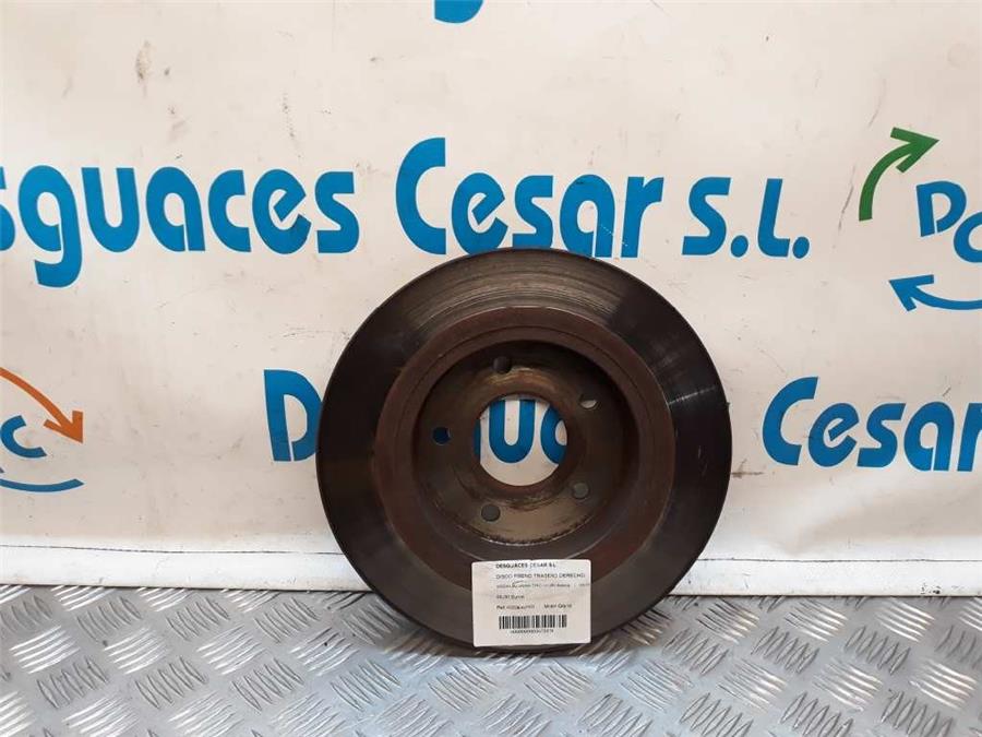 disco freno trasero derecho nissan almera tino (v10m) acenta