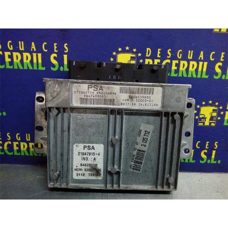 centralita motor uce 9647498080 216479154 citroen xsara berlina 1.4i vivace kfwtu3jp