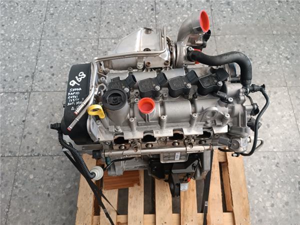 motor completo de skoda rapid, 1.4 iny, 125 cv, año 2017
