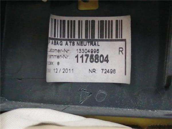 Airbag Lateral Trasero Derecho Opel