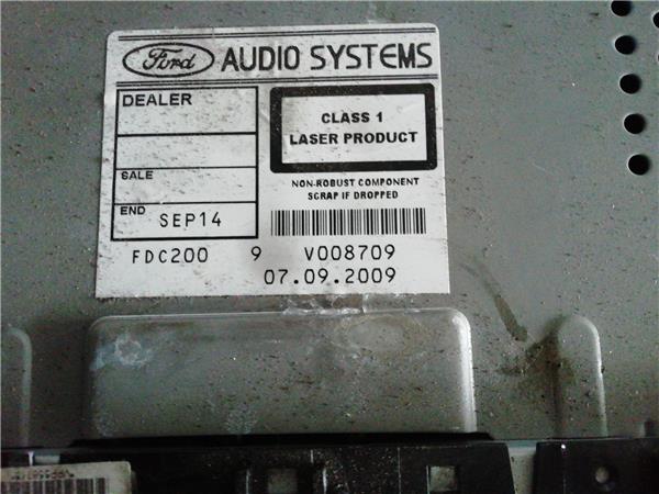 Radio / Cd Ford MONDEO BER. 2.0 TDCi