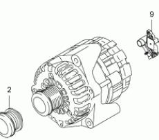 alternador ssangyong rexton (04.2003 >) 2.7 270 xdi executive [2,7 ltr.   120 kw turbodiesel cat (euro 4)]