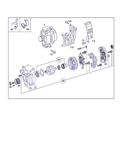 alternador mercedes benz vito furgón (639)(06.2003 >) 2.1 111  cdi  compacto (639.601) [2,1 ltr.   80 kw cdi cat]