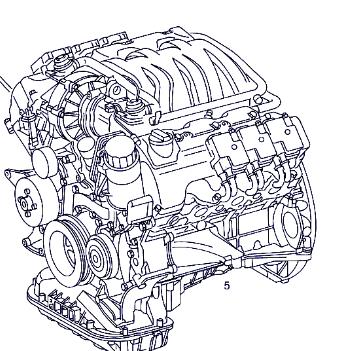 motor completo mercedes benz clk (bm 209) coupe (03.2002 >) 2.6 240 (209.361) [2,6 ltr.   125 kw cat]