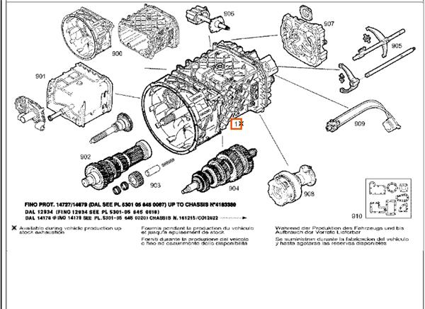 caja cambios manual iveco eurotech              (mp) fsa     (440 e 38) [9,5 ltr.   276 kw diesel]
