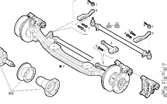 eje delantero completo iveco stralis                (ad/at) fg    ad   f/ p    4x2 [10,3 ltr.   309 kw diesel]