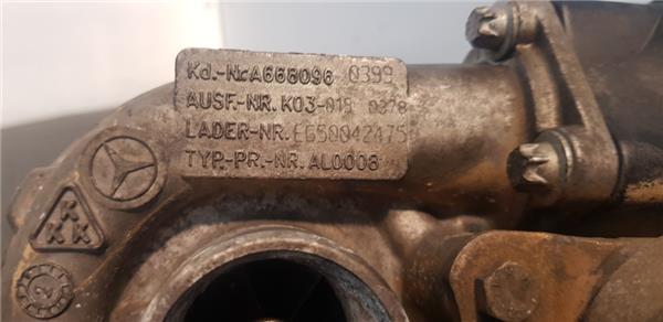 turbo mercedes benz clase a (bm 168)(1997 >) 1.7 160 cdi (168.006) [1,7 ltr.   55 kw cdi diesel cat]