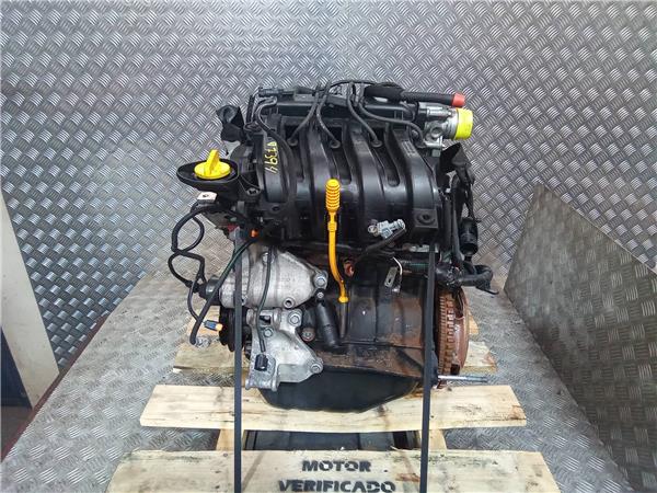 motor completo dacia logan ii (11.2012 >) 1.2 ambiance [1,2 ltr.   55 / 53 kw 16v cat bivalent, gasolina / gpl]