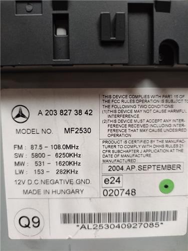 Radio / Cd Mercedes-Benz Clase C 1.8