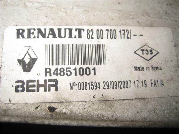 Intercooler Renault Scenic II 1.5 dCi