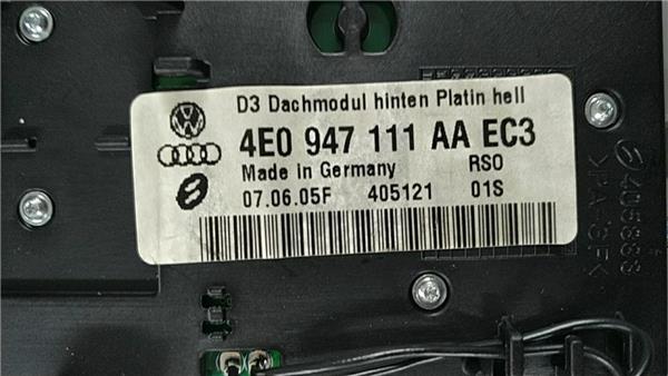 Luz Interior Techo Audi A8 3.0 TDI