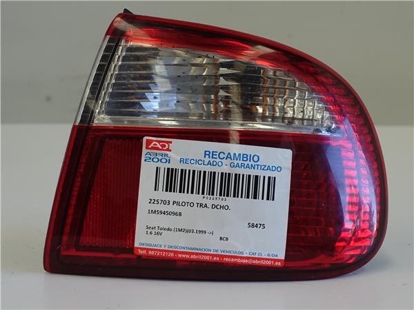 piloto trasero derecho seat toledo (1m2)(03.1999 >) 1.6 16v