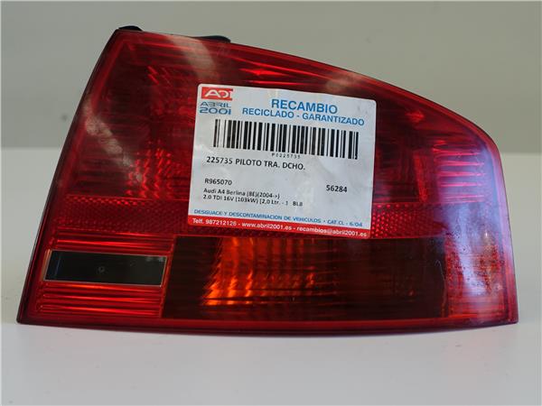 piloto trasero derecho audi a4 berlina 8e 200