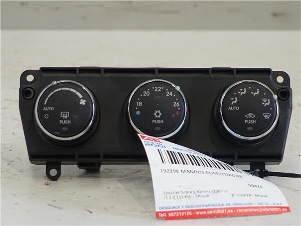 mandos climatizador chrysler sebring berlina (2007 >) js 2.0 115 kw