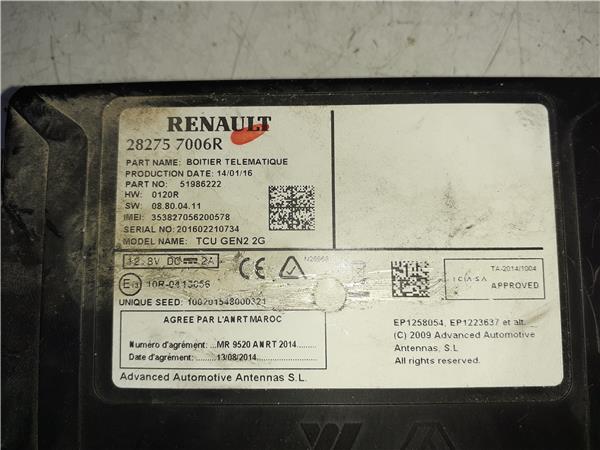 Centralita Renault Kadjar 1.2 Bose
