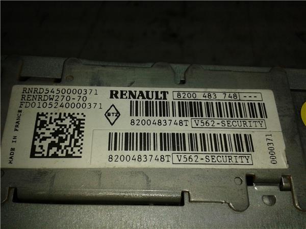 radio / cd renault laguna ii (bg0)(2001 >) 1.9 dynamique [1,9 ltr.   81 kw dci diesel fap cat]