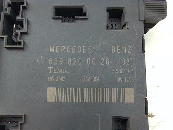 centralita check control mercedes benz vito / mixto furgón (w639) 115 cdi