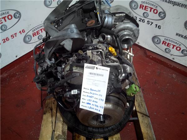 motor completo renault laguna iii berlina (2007 >) 2.0 gt [2,0 ltr.   127 kw dci diesel fap cat]
