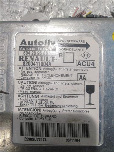 centralita airbag renault megane ii berlina 5p (10.2002 >) 1.5 confort expression [1,5 ltr.   74 kw dci diesel]