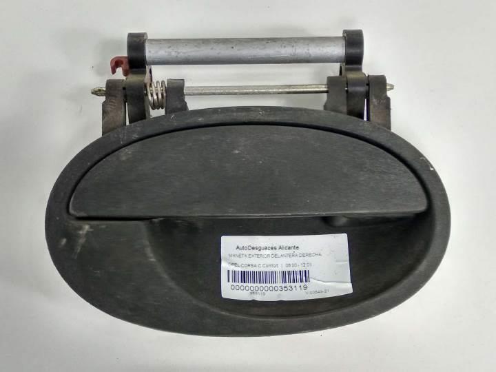 maneta exterior delantera derecha opel corsa c comfort