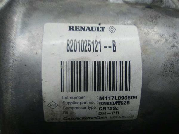 compresor aire acondicionado renault kangoo 1.5 dci d (86 cv)