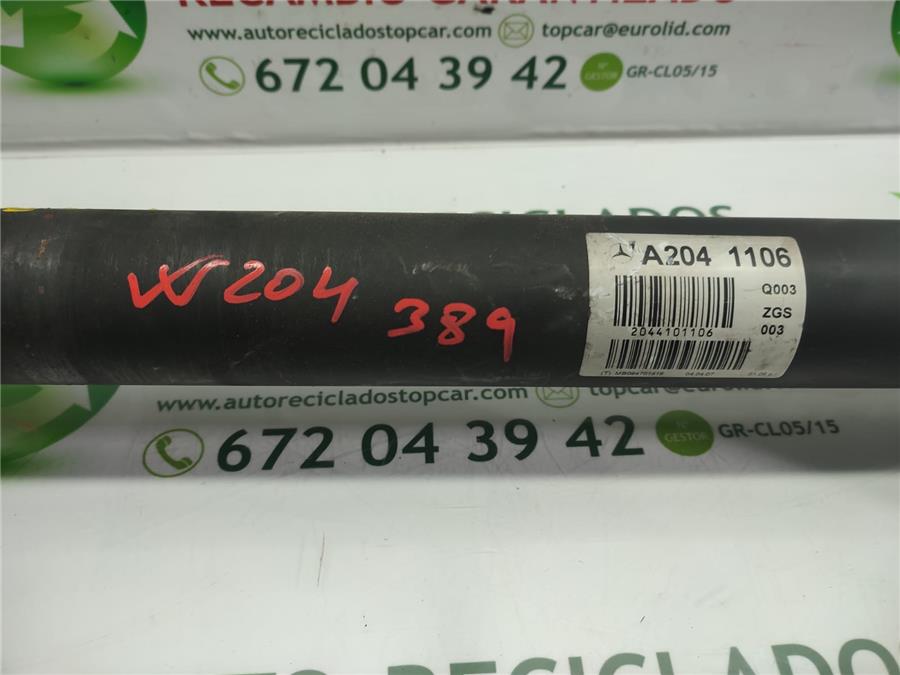 eje transmision central delantero mercedes benz clase c (bm 204) berlina c 220 cdi (204.008)