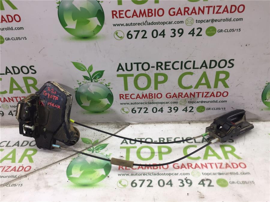 cierre electromagnetico trasero derecho toyota hilux (kun) cabina doble gx 4x4