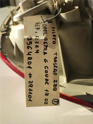 piloto antiniebla trasero izquierdo opel astra g coupe (2000 >) 1.8 16v [1,8 ltr.   92 kw 16v]