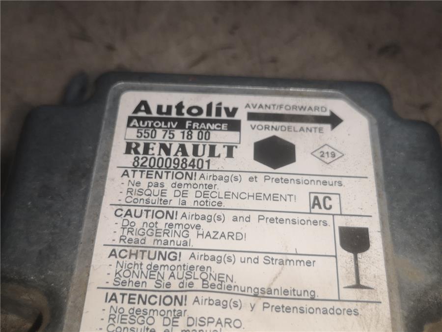 centralita airbag renault kangoo 1.5 dci d (65 cv)