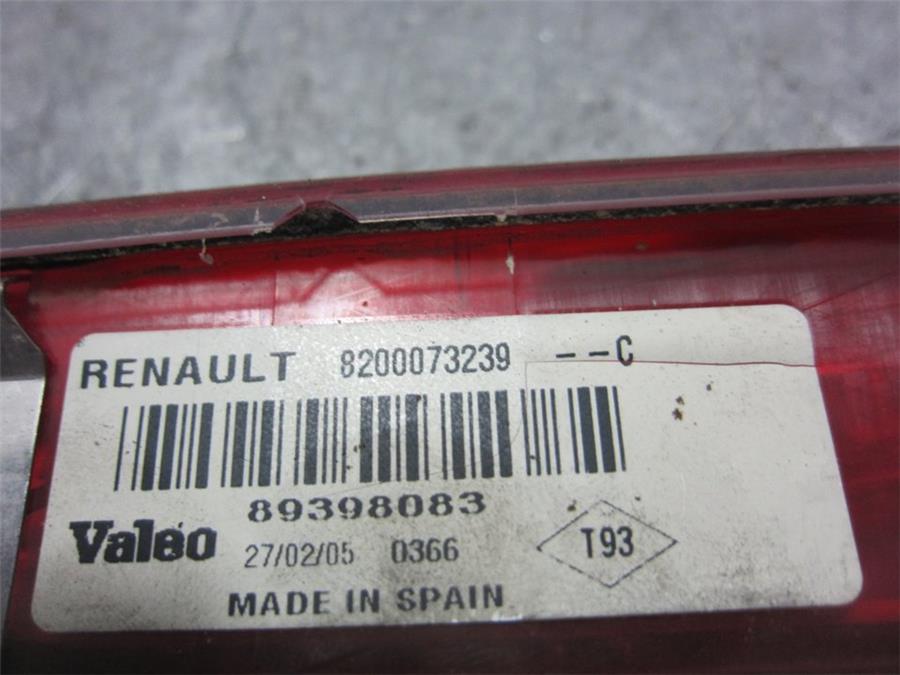 Luz Central De Freno RENAULT MEGANE