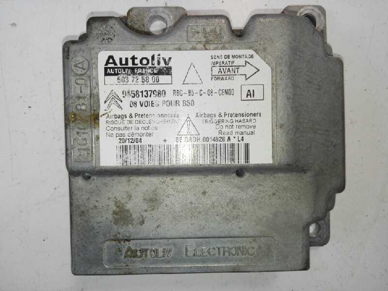 centralita airbag citroen c4 coupe motor 1,6 ltr.   80 kw hdi cat (9hy / dv6ted4)
