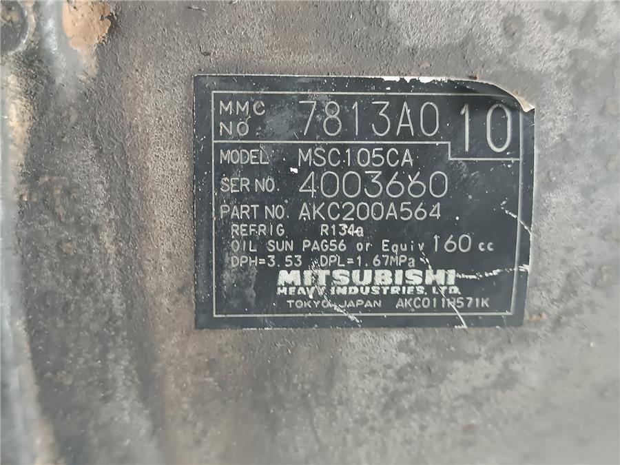 compresor aire acondicionado mitsubishi grandis 2.0 di d (na8w) 136cv 1968cc