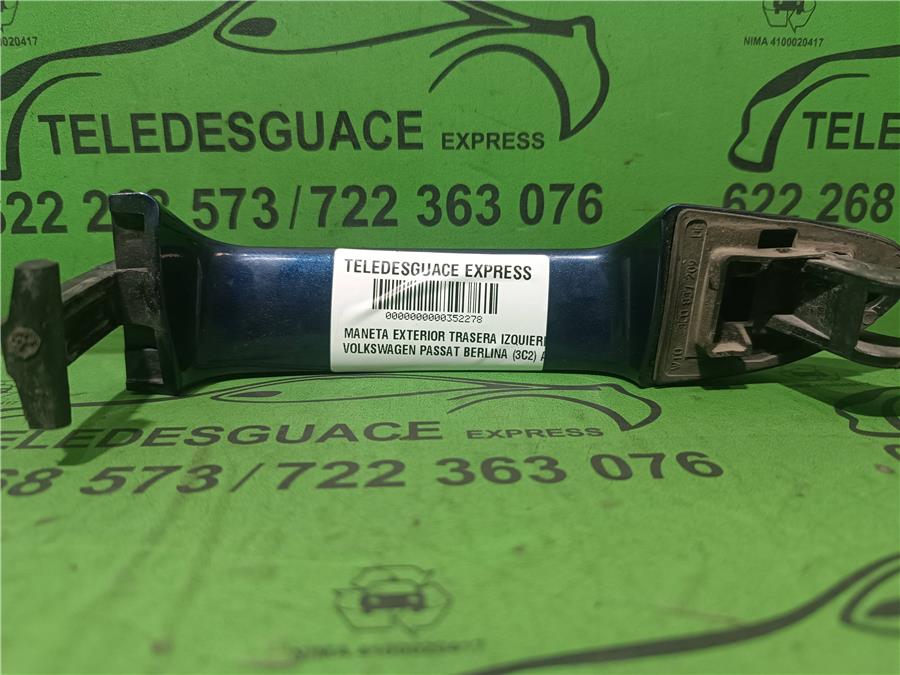 maneta exterior trasera izquierda volkswagen passat berlina (3c2) advance