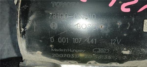 motor arranque toyota yaris (ksp9/scp9/nlp9)(08.2005 >) 1.4 básico [1,4 ltr.   66 kw turbodiesel cat]