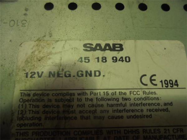 cargador cd saab 9000 cs (1994 >) 2.0 cs turbo [2,0 ltr.   110 kw cat]