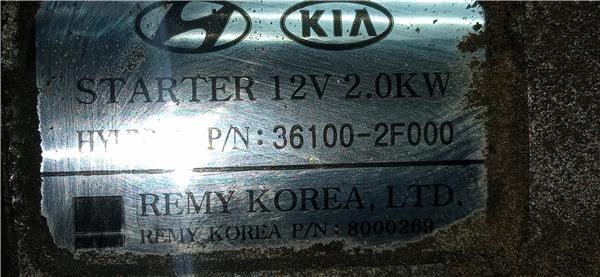 Motor Arranque Kia Sorento R 2.0 2WD