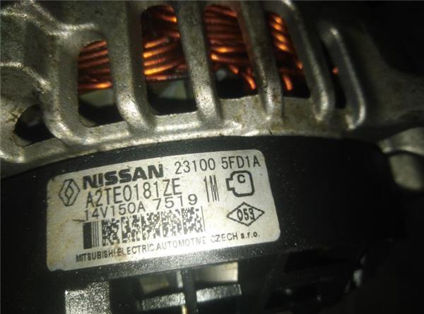 alternador nissan micra v (k14)(2017 >) 1.5 acenta [1,5 ltr.   66 kw dci turbodiesel cat]