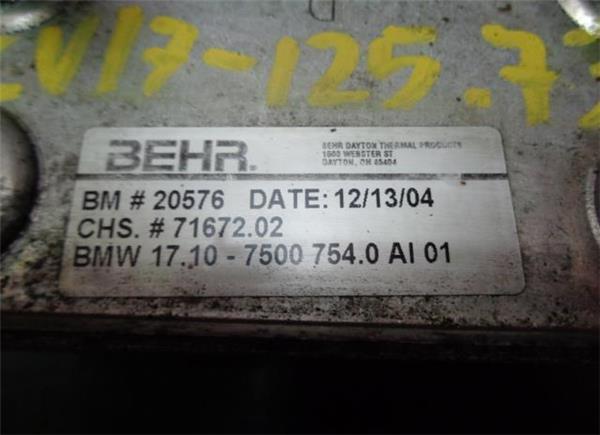 Enfriador Aceite BMW SERIE X3 3.0