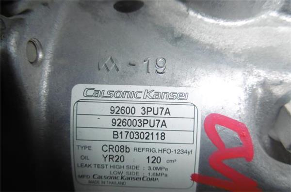 compresor aire acondicionado nissan juke i (f15e)(06.2010 >) 1.6 acenta [1,6 ltr.   86 kw 16v cat]