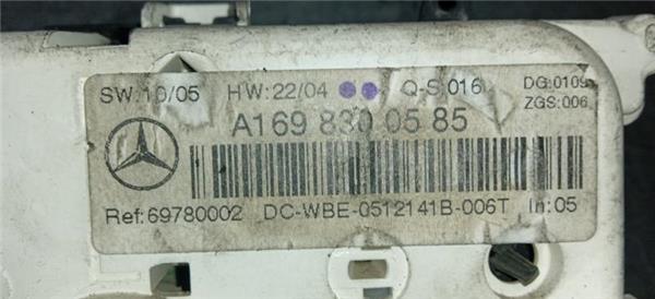 mandos climatizador mercedes benz clase b (bm 245)(03.2005 >) 2.0 200 turbo (245.234) [2,0 ltr.   142 kw cat]