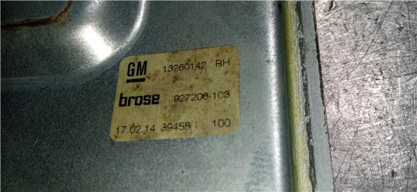 elevalunas electrico trasero derecho opel zafira c tourer (09.2011 >) 2.0 excellence [2,0 ltr.   96 kw cdti]