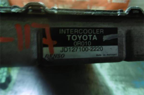 intercooler toyota corolla verso (r1)(2004 >) 2.2 d 4d sol [2,2 ltr.   100 kw turbodiesel cat]
