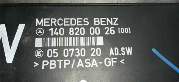 centralita cierre mercedes benz clase s (bm 140) berlina (10.1990 >) 3.2 s 320 (140.032) [3,2 ltr.   170 kw 24v cat]