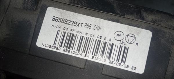 mandos climatizador citroen c3 (2002 >) 1.6 16v exclusive [1,6 ltr.   80 kw 16v cat (nfu / tu5jp4)]