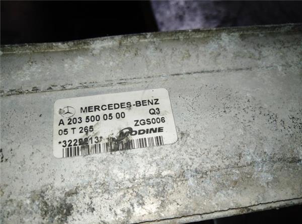 intercooler mercedes benz clase c (bm 203) sportcoupe (10.2000 >) 1.8 c 180 compressor (203.746) [1,8 ltr.   105 kw cat]