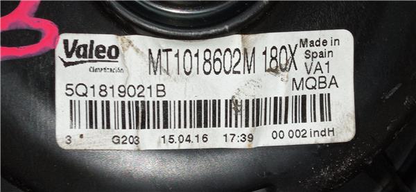 ventilador calefaccion seat leon (5f1)(09.2012 >) 1.6 reference [1,6 ltr.   81 kw tdi]