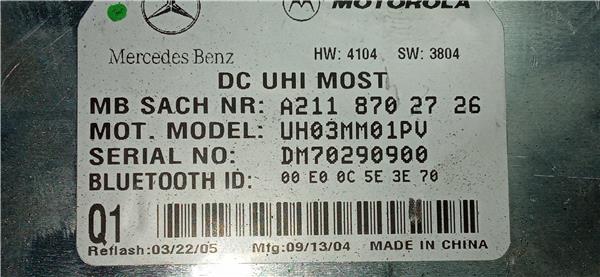 modulo electronico mercedes benz cls (bm 219)(06.2004 >) 3.5 350 (219.356) [3,5 ltr.   200 kw v6 cat]