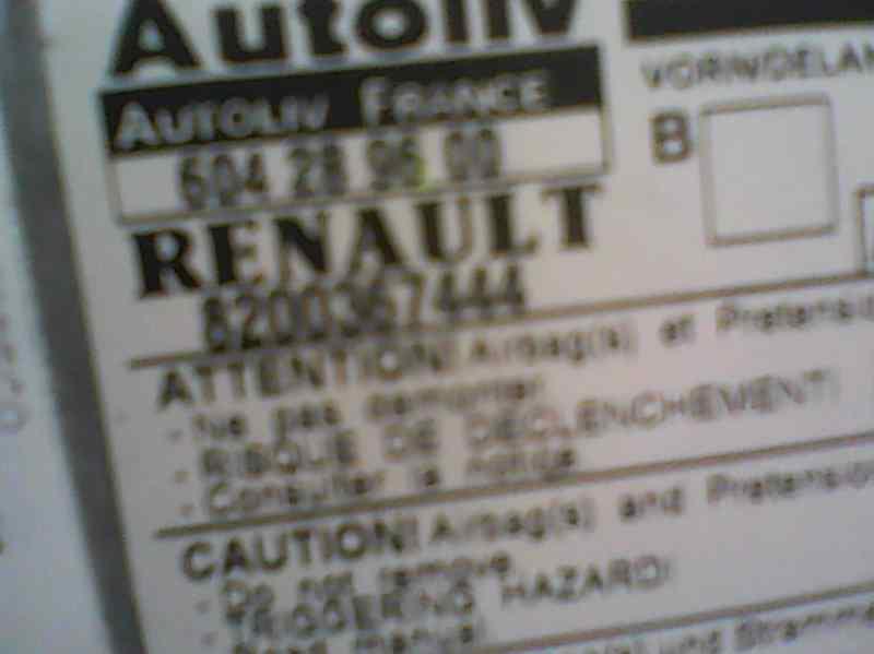 centralita airbag renault megane ii sedán 1.9 dci (lm0g, lm1g, lm2c) 120cv 1870cc